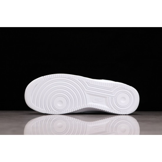 Nike Air Force 1 07 LV8 Misplaced Swoosh - Triple White —— CK7214-100 Casual Shoes Unisex