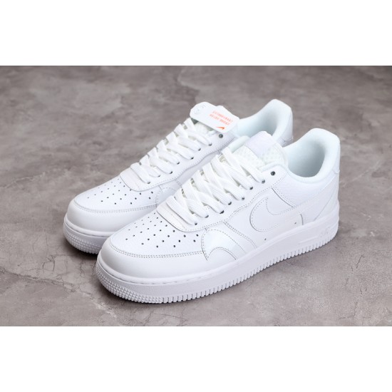 Nike Air Force 1 07 LV8 Misplaced Swoosh - Triple White —— CK7214-100 Casual Shoes Unisex