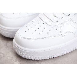 Nike Air Force 1 07 LV8 Misplaced Swoosh - Triple White —— CK7214-100 Casual Shoes Unisex
