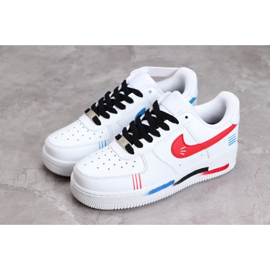 Nike Air Force 1 07 Triple White Red —— CW2288-111 Casual Shoes Unisex