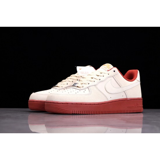 Nike Air Force 1 Beige Red ——AA1391-111 Casual Shoes Unisex