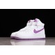 Nike Air Force 1 High White Dark Orchid --334031-112 Casual Shoes Unisex