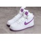 Nike Air Force 1 High White Dark Orchid --334031-112 Casual Shoes Unisex