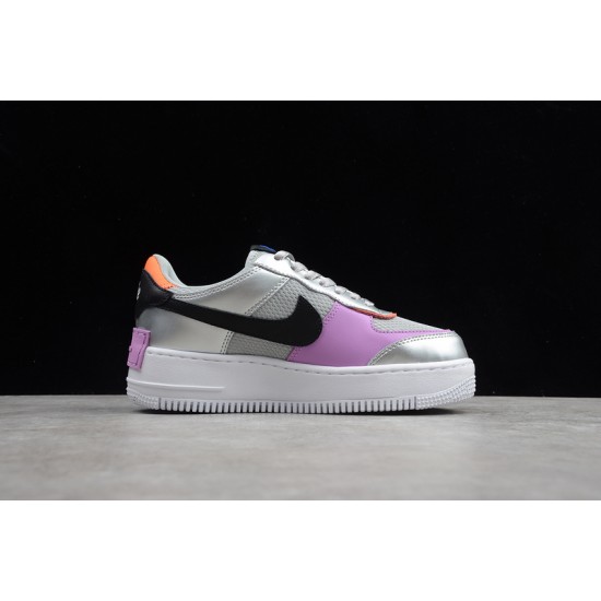 Nike Air Force 1 Low Shadow Metallic Silver --CW6030-001 Casual Shoes Women