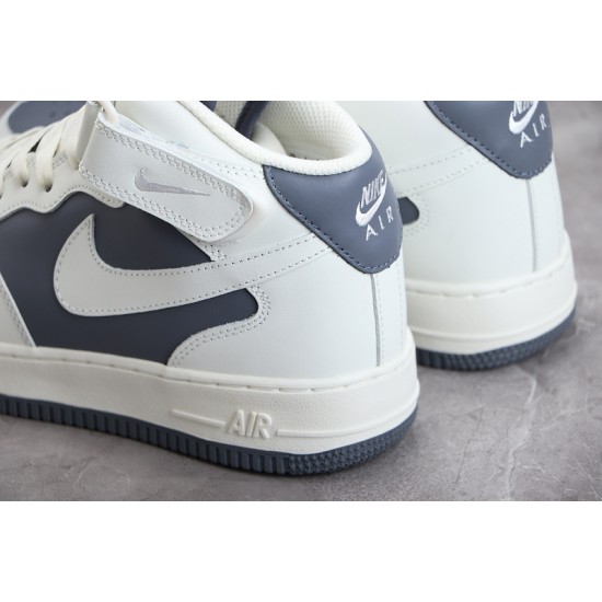 Nike Air Force 1 Mid 07 White Gray --LZ6819-609 Casual Shoes Unisex