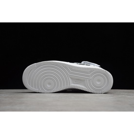 Nike Air Force 1 Mid Black White --AQ8020-100 Casual Shoes Unisex