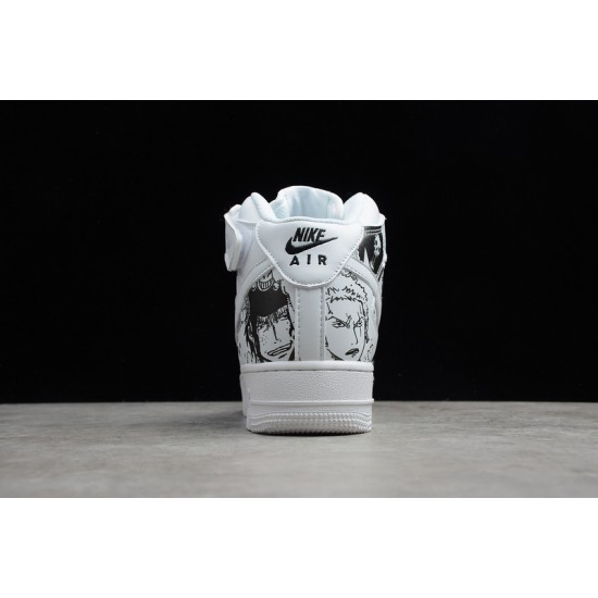 Nike Air Force 1 Mid Black White --AQ8020-100 Casual Shoes Unisex