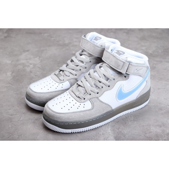 Nike Air Force 1 Mid Blue Gray --BQ9925-102 Casual Shoes Unisex