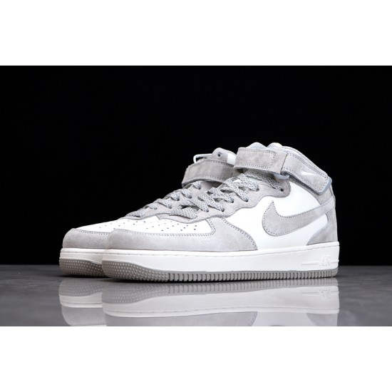 Nike Air Force 1 Mid Gray White --CQ3866-015 Casual Shoes Unisex