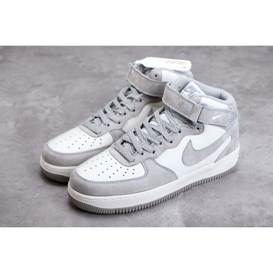 Nike Air Force 1 Mid Gray White --CQ3866-015 Casual Shoes Unisex