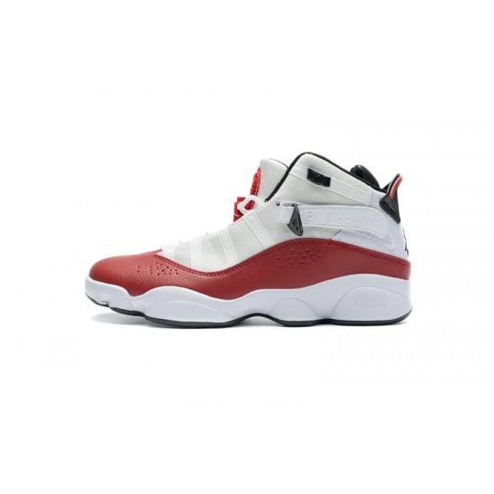 Jordan 6 Rings BG Basketball Shoes White Red Lifestyle