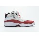 Jordan 6 Rings BG Basketball Shoes White Red Lifestyle