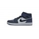 Air Jordan 1 Mid Black Purple