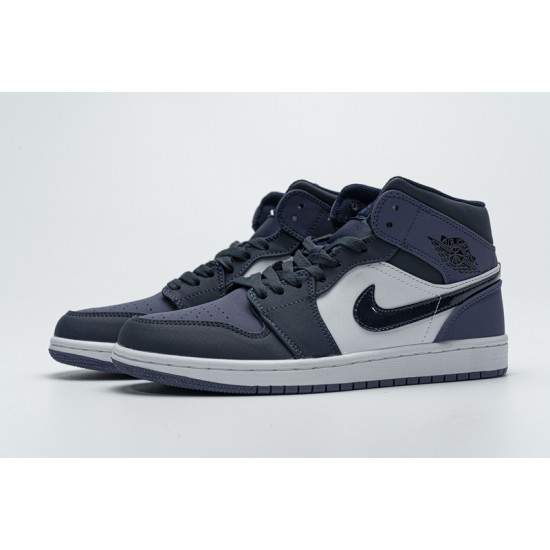 Air Jordan 1 Mid Black Purple