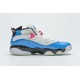 Jordan 6 Rings BG Basketball Shoes Blue Fury Cyber Pink