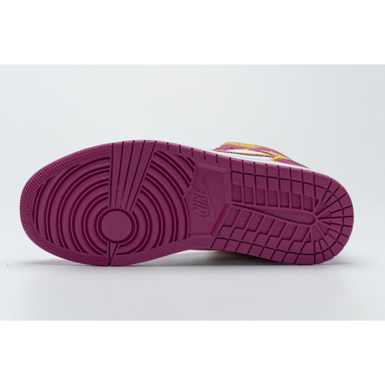 Air Jordan 1 Mid Familia Light Fusion Red Purple