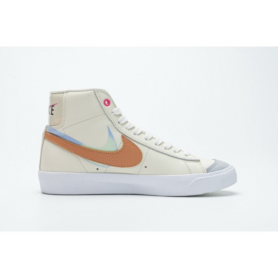Nike Blazer Mid 77 Beige Pink Blue