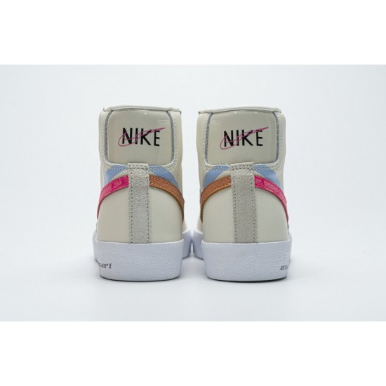 Nike Blazer Mid 77 Beige Pink Blue