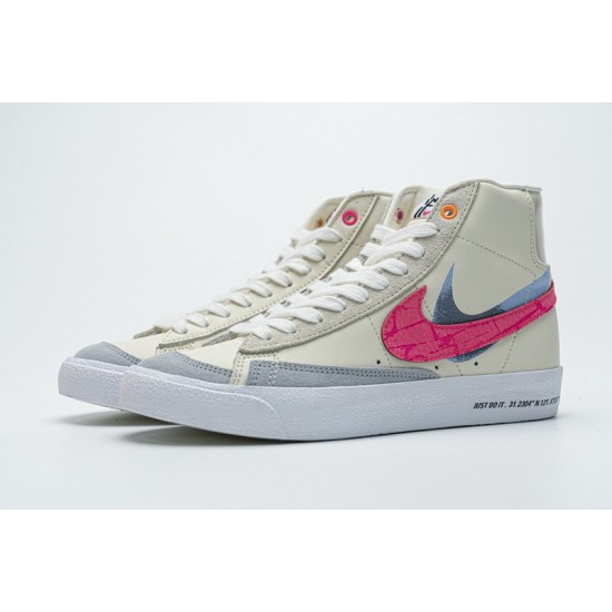 Nike Blazer Mid 77 Beige Pink Blue