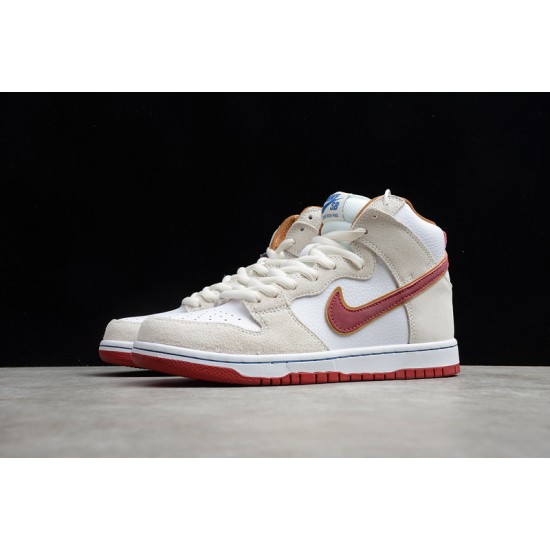 Nike SB Dunk High Team Crimson --CV9499-100 Casual Shoes Unisex