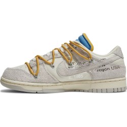 Off-White x Dunk Low "Lot 34 Of 50" DJ0950 102 Suede Shoes