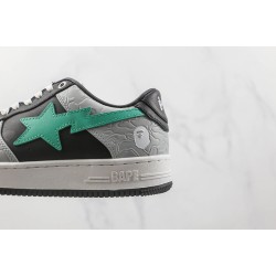 BAPE STA LOW SHOES BLACKCYAN-BLUEGREY 1H70-291-002 