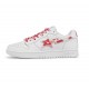 BAPE STA LOW SHOES White Red