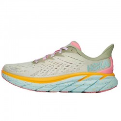 Hoka Clifton 8 Pink LtGreen Blue Yellow Women Men Running Shoe