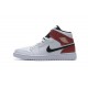 Air Jordan 1 Mid White Black Gym Red