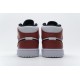 Air Jordan 1 Mid White Black Gym Red