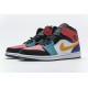 Air Jordan 1 Mid White Red Multi