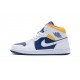 Air Jordan 1 Mid Royal Blue Laser Orange