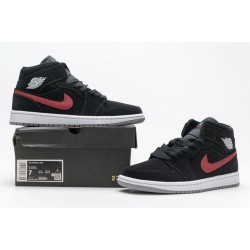 Air Jordan 1 Mid Black Red Royal