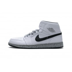 Air Jordan 1 Mid GS White Cement