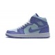 Air Jordan 1 Mid Purple Aqua Blue