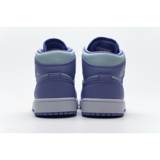 Air Jordan 1 Mid Purple Aqua Blue