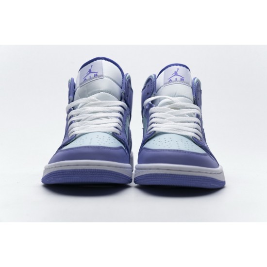 Air Jordan 1 Mid Purple Aqua Blue