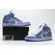 Air Jordan 1 Mid Purple Aqua Blue