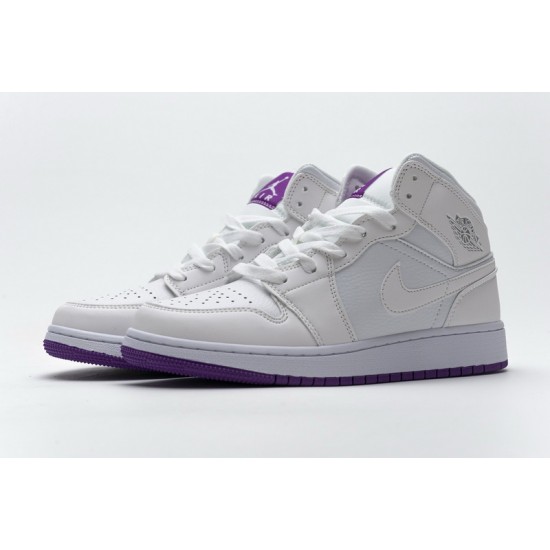 Air Jordan 1 Mid SE White Fuchsia Blast