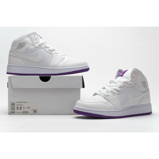 Air Jordan 1 Mid SE White Fuchsia Blast