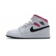 Air Jordan 1 Mid White Black Hyper Pink