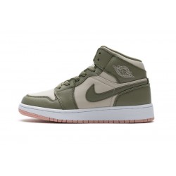 Air Jordan 1 Mid GS Trooper Bleached Coral