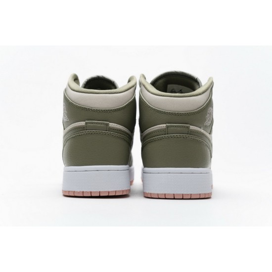 Air Jordan 1 Mid GS Trooper Bleached Coral