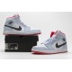 Air Jordan 1 Mid Half Blue Polka Dot Blue