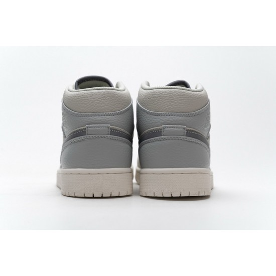 Air Jordan 1 Mid Light Bone Grey Fog