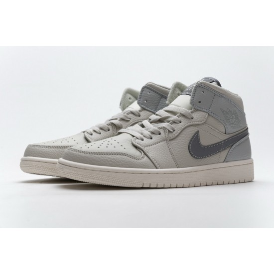 Air Jordan 1 Mid Light Bone Grey Fog