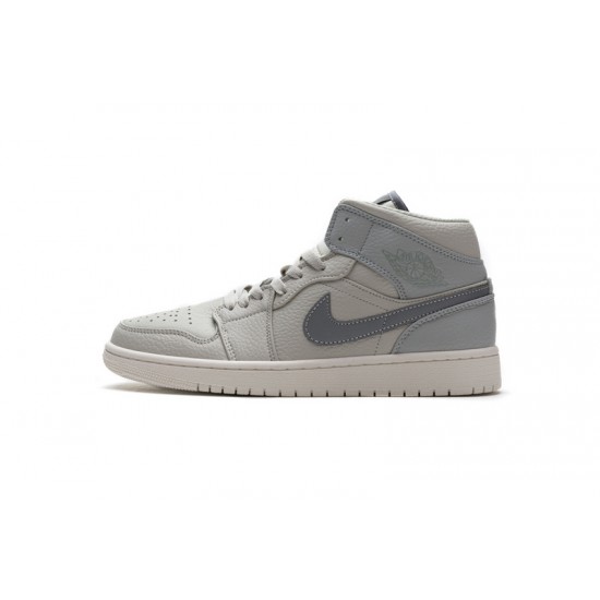 Air Jordan 1 Mid Light Bone Grey Fog