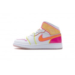 Women Air Jordan 1 Mid GS Edge Glow