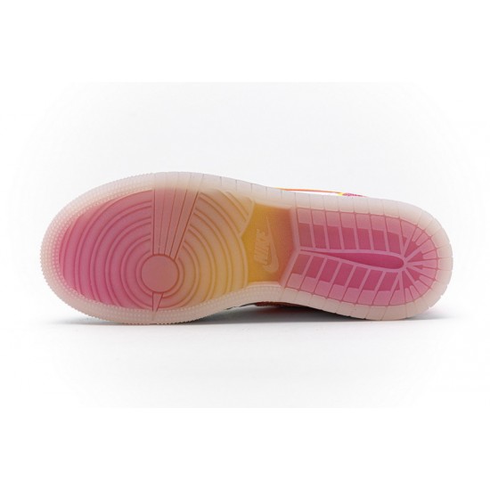 Women Air Jordan 1 Mid GS Edge Glow