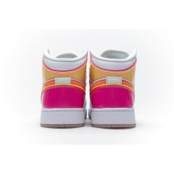 Women Air Jordan 1 Mid GS Edge Glow